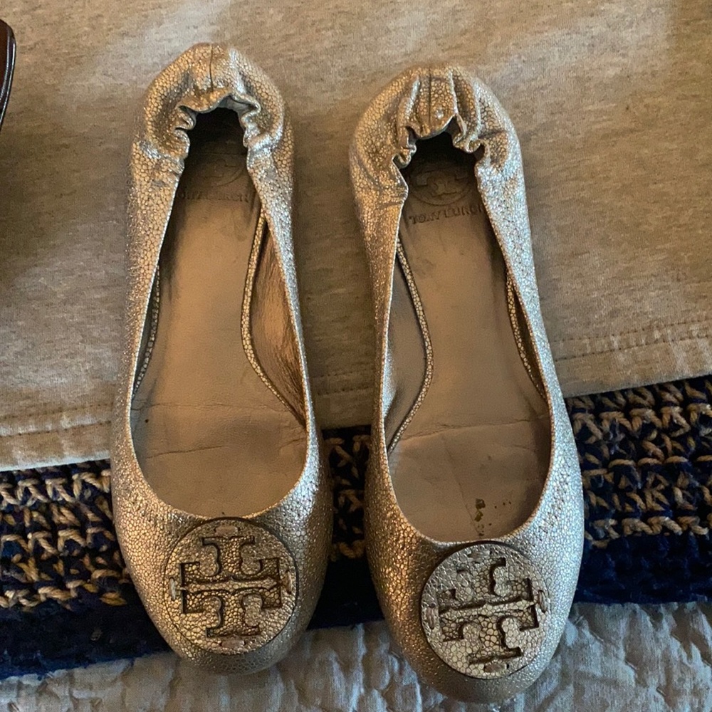 Worn Tory Burch Sparkly flats